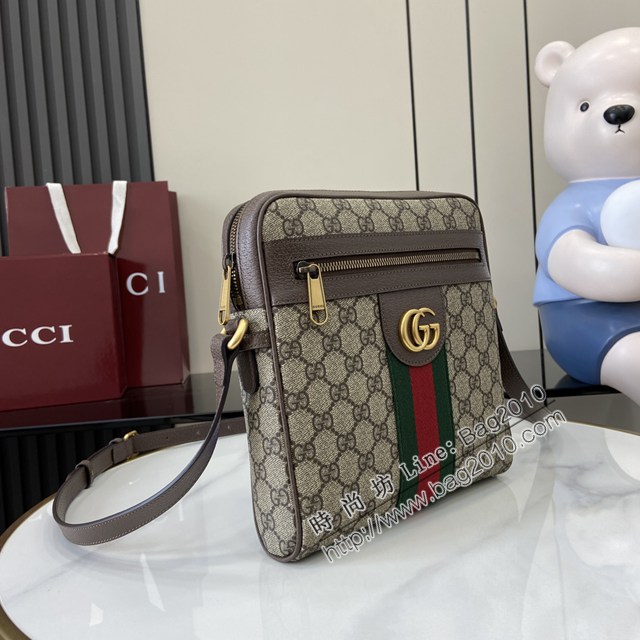 Gucci專櫃古馳最經典款男士單肩斜挎包 jh2809型號:  547926